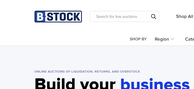 Página web de Bstock