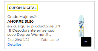 cupón de $1.50 descuento Dollar General
