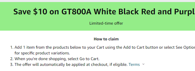 Cupón de 10 de descuento en una silla gamer GTPlayer en Amazon