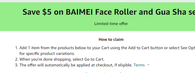 Cupón de $5 ded escuento en rodillo facial en Amazon