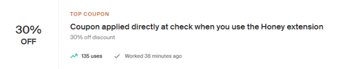 Cupón de descuento 30% de descuento-usando la extensión de Honey en Macy's