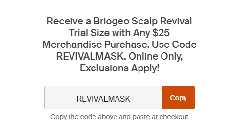 Cupón de regalo de crema de prueba Briogeo Scalp de Revival en Sephora de Honey