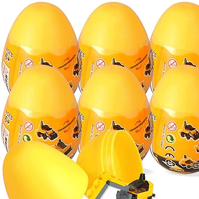 Juego de huevos de pascuas con carros de construcción de juguetes Joyin