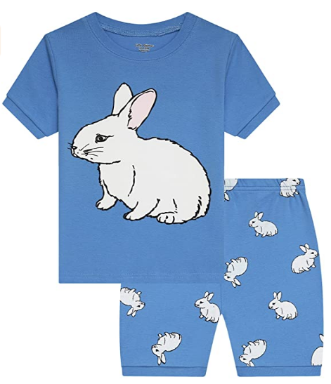 Set de pijama para niño con temática de conejos Little Pajamas