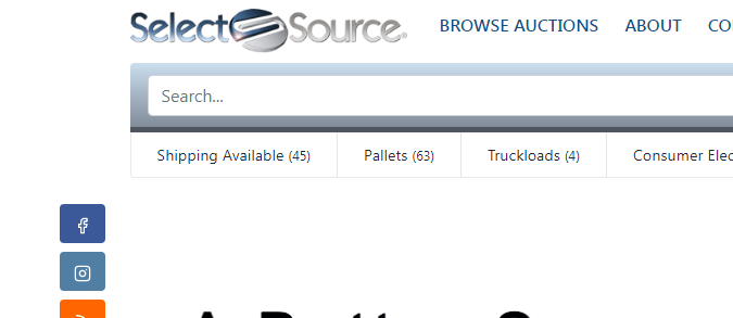 Página web de The Select Source