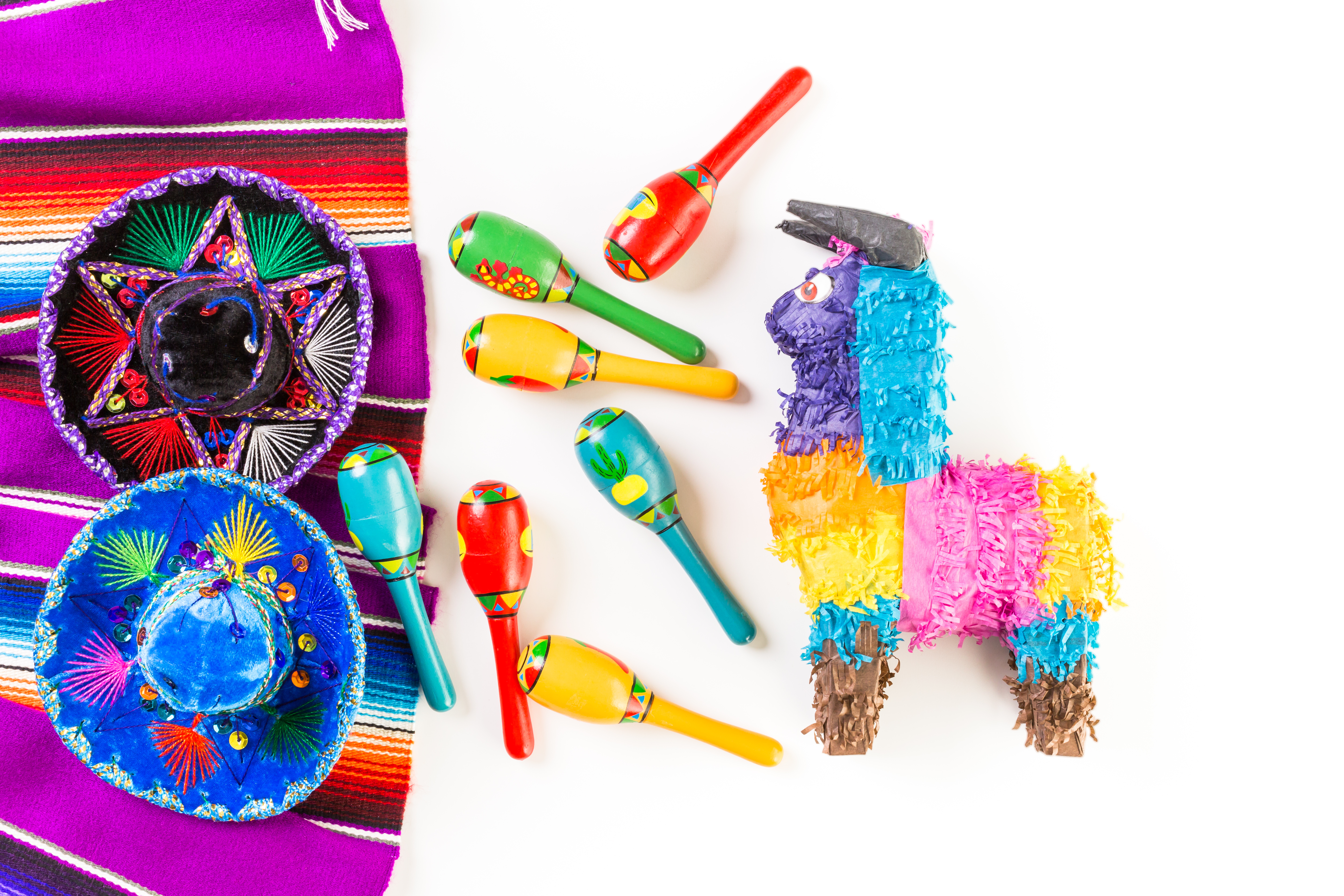 Traditional,Colorful,Table,Decorations,For,Celebrating,Fiesta.