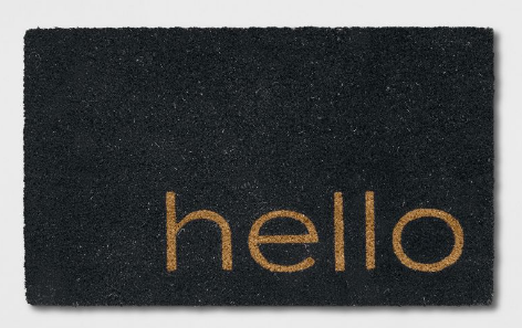 Alfombra recibidora negra de Project 62