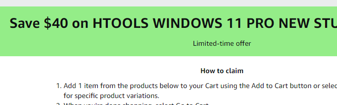 Cupón de $40 de descuento en laptop estudiantil de Amazon