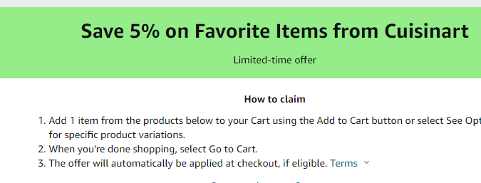 Cupón de 5% de descuento en procesador de alimentos de Amazon