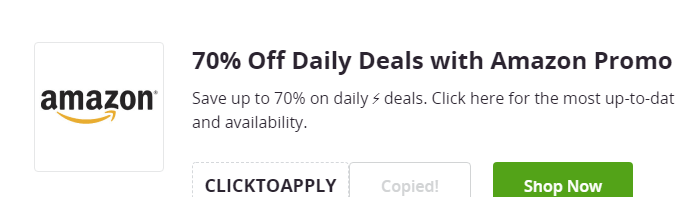 Cupón de 70% de descuento en las ofertas diarias en Amazon de Groupon