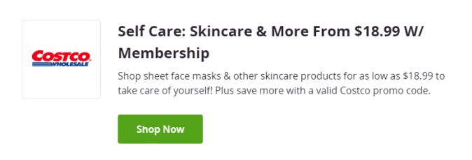 Promociones en artículos del cuidado facial en Costco de Groupon
