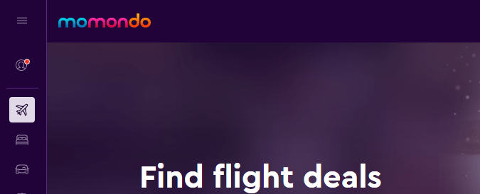 Página web de Momondo