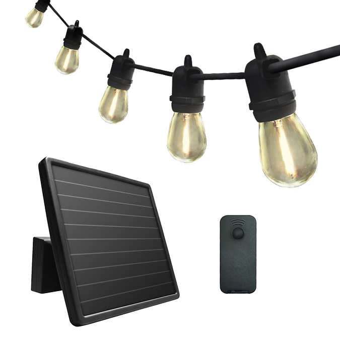Extensión de luces para exterior con panel solar Sunforce