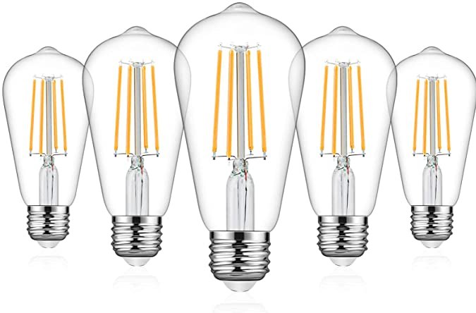 Paquete de bombillas tipo Edison LED Defurhome