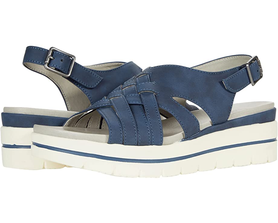 Sandalias de plataforma azules con blanco Cliffs by White Mountain