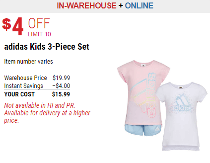 Set de ropa para niñas Adidas