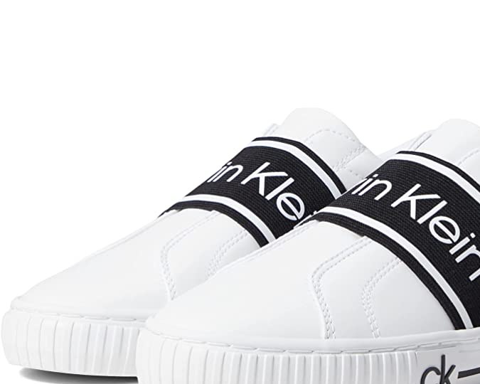 Zapatos blancos con elástico central Calvin Klein