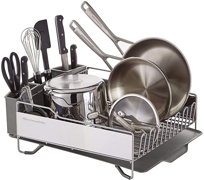 rack de aceero para platos y utensilios de cocina
