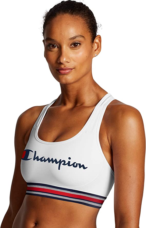 Brasier deportivo para dama con estampado central Champion