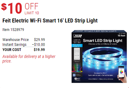 Cinta LED inteligente decorativa Feit Electric – Ahorra $10