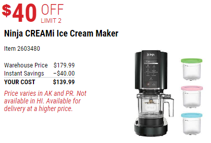 Máquina para hacer helados Ninja – Ahorra $40