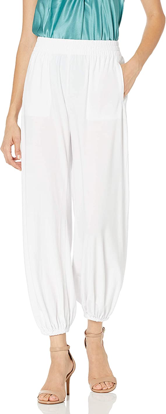 Pantalón holgado con puños elásticos Norma Kamali