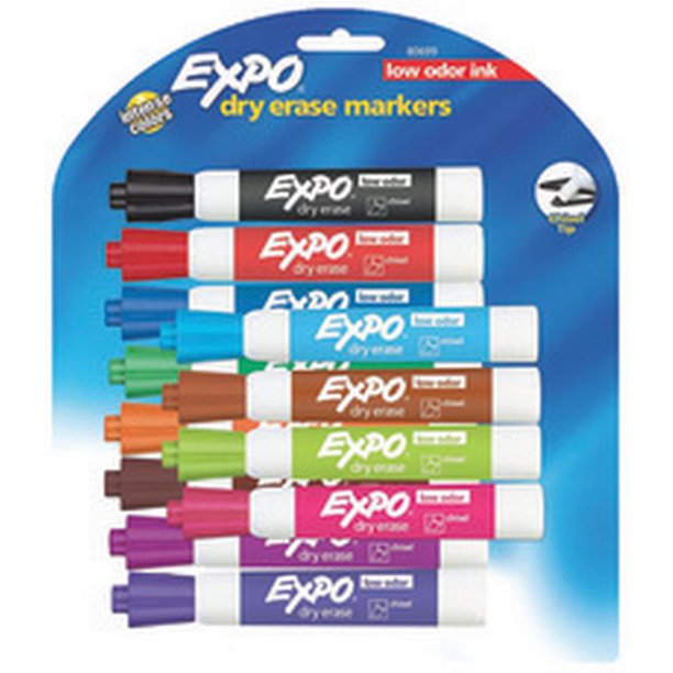 Paquete de marcadores de borrado en seco Expo