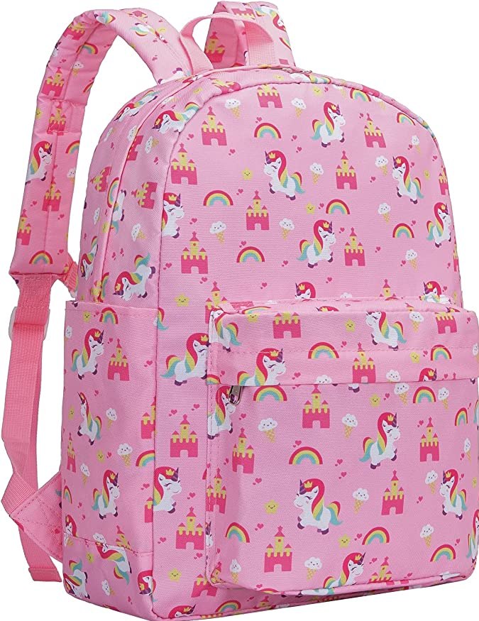 Bolso para niñas con estampado rosa de unicornios Vorspack