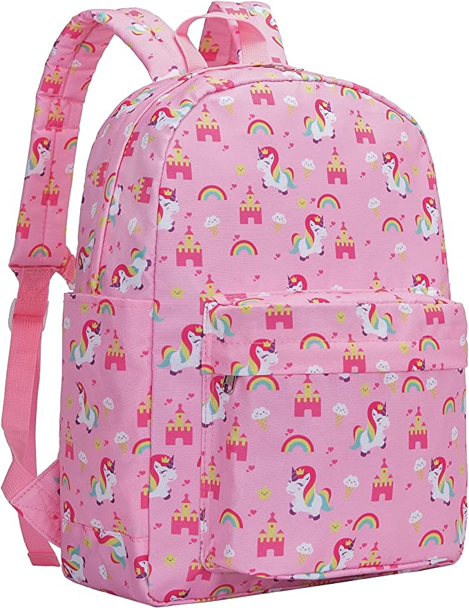 Bolso para niñas con estampado rosa de unicornios Vorspack