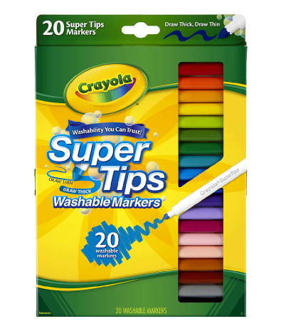 Caja de marcadores lavables Crayola