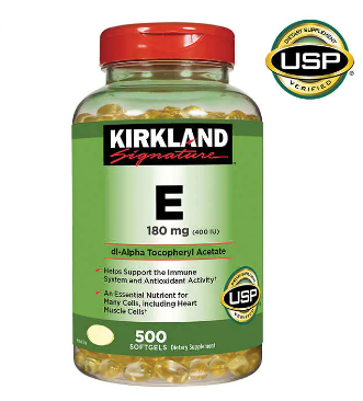 Cápsulas blandas de Vitamina E Kirkland Signature