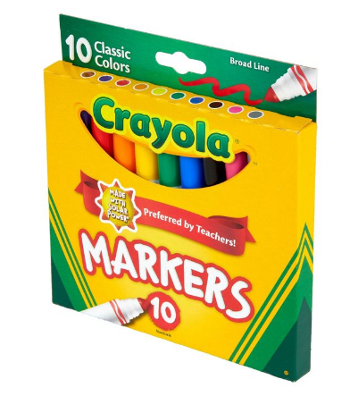 Juego de marcadores de colores Crayola