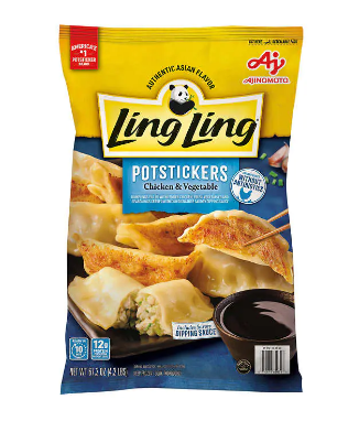 Paquete de empanaditas de pollo con vegetales Ling Ling