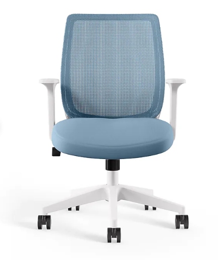 Silla de escritorio azul con asiento acolchado Union & Scale