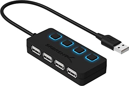 Switch de puertos USB para computadora Sabrent