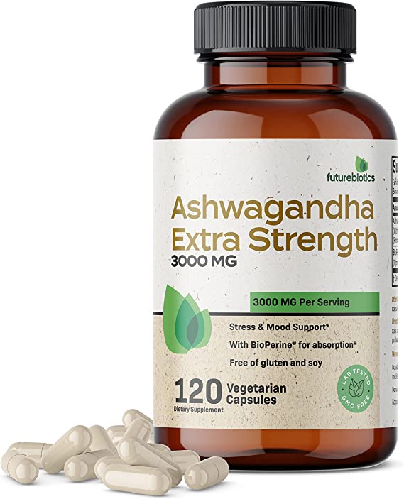 Cápsulas de Ashwagandha para el estrés Futurebiotics
