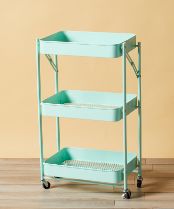 Carrito de cocina de 3 niveles Isaac Jacobs