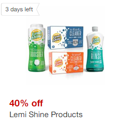 Descuento del 40% en productos de la marca Lemi Shine