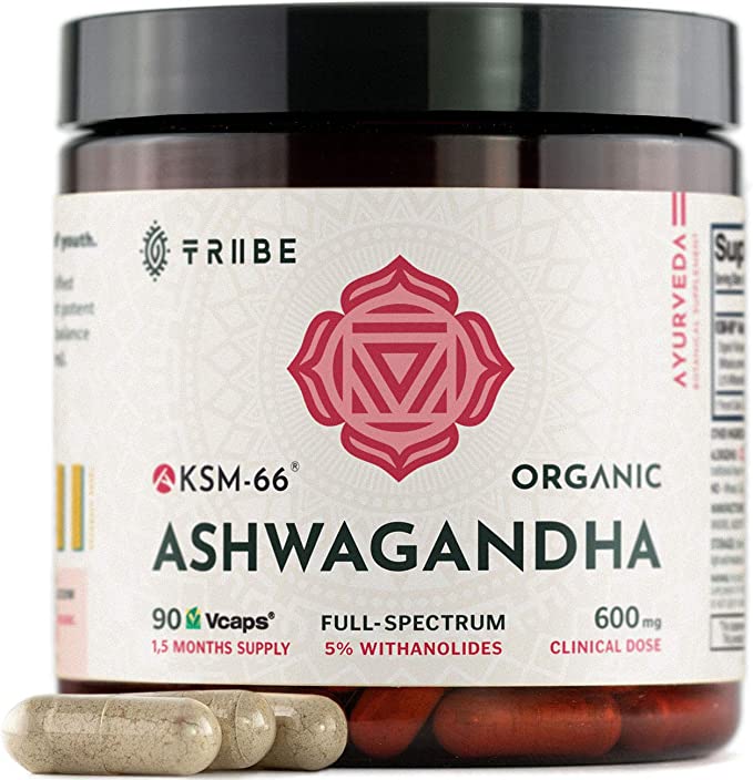 Extracto de raíz de Ashwagandha Tribe Organics