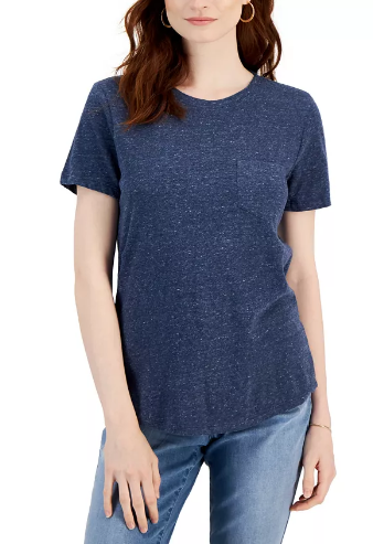 Franela clásica para dama con bolsillo frontal Style & Co