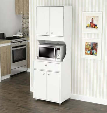 Mueble estante con base para microondas Inval