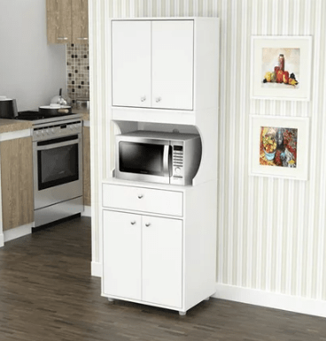 Mueble estante con base para microondas Inval