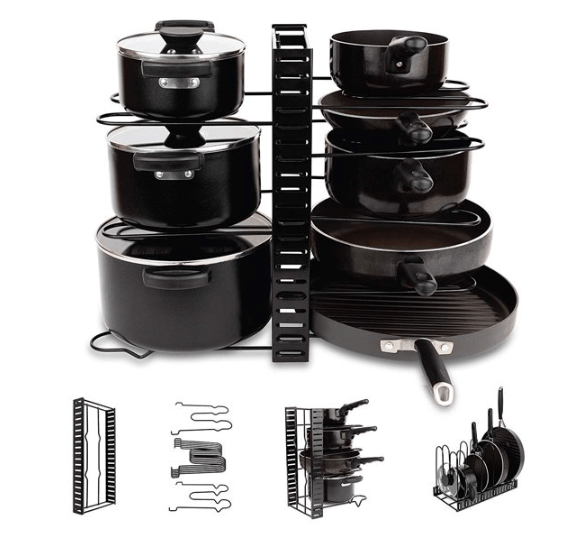 Organizador de 8 niveles para ollas y sartenes Homeries