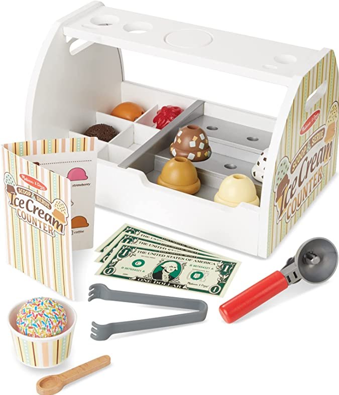 Set de juego de trabajador de helados Melissa & Doug