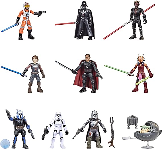 Set de muñecos de juguetes con la temática de la guerra de las galaxias Star Wars