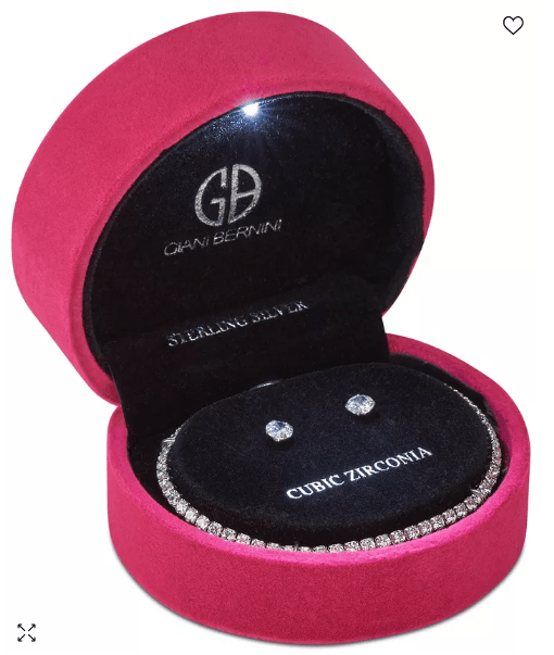 Set de brazalete y aretes de plata Giani Bernini