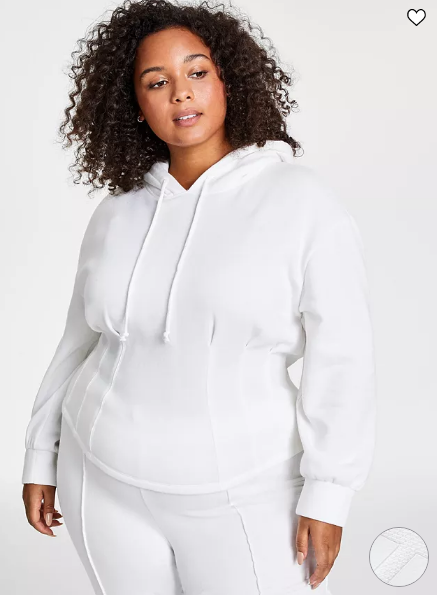 Sueter clásico de corte deportivo blanco Jenni