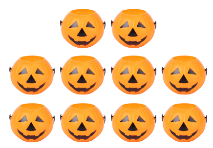 Calabazas para pedir dulces en Halloween