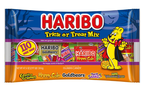 Golosinas para intercambiar en el Dulce o Truco de Haribo