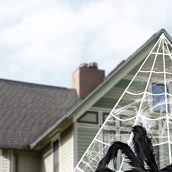 Araña gigante con telaraña decorativa Joyin